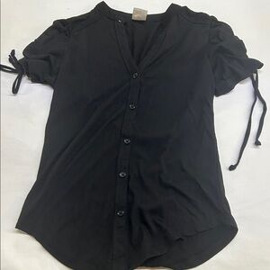 No Boundaries Black Button Down Shirt